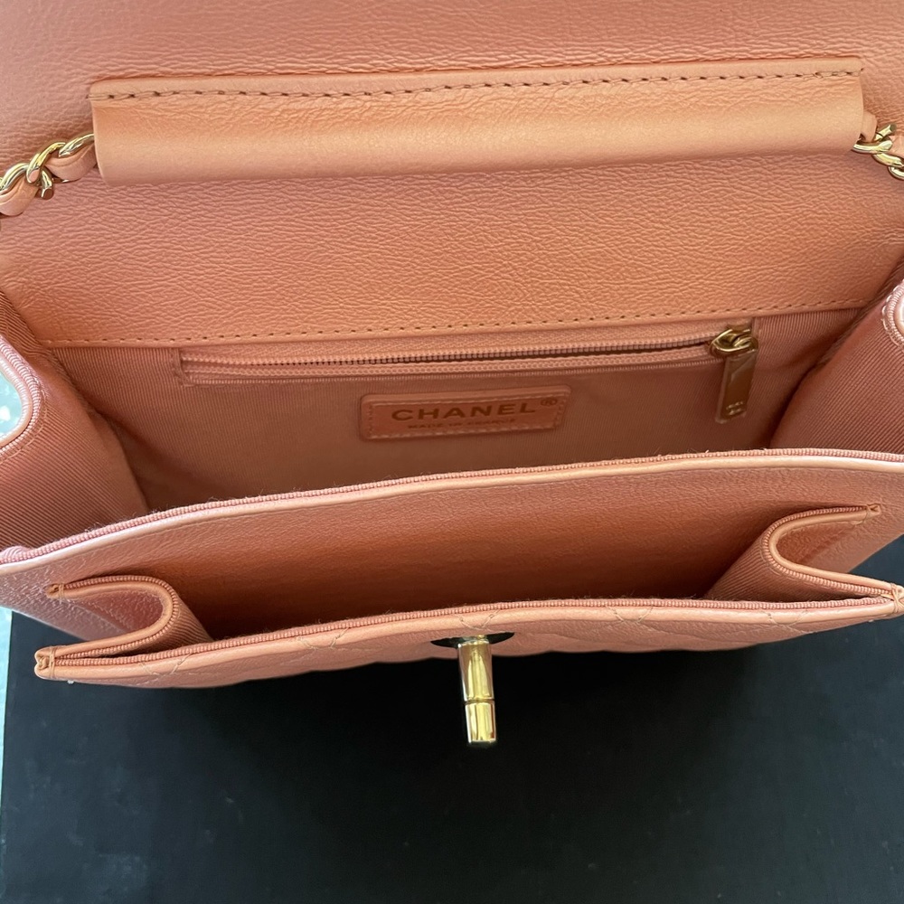 Chanel Pink Iridescent Calfskin smart  crossbody - Picture 12 of 16